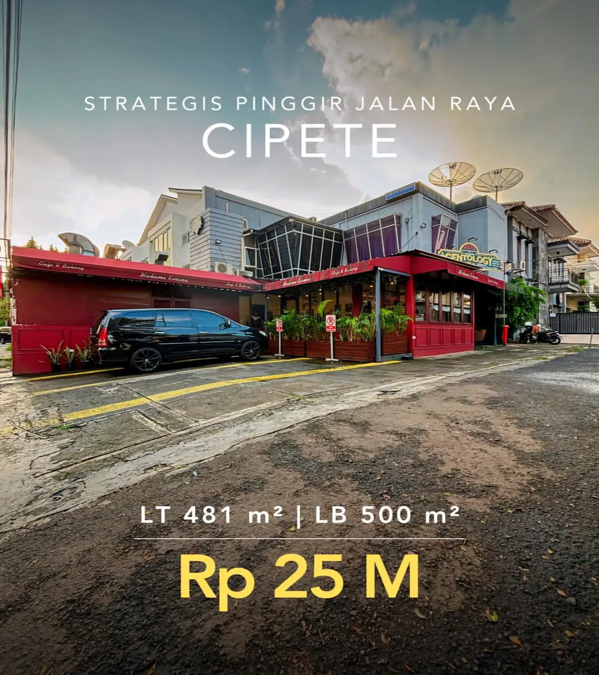 Komersial Jalan Raya Cipete Jakarta Selatan Lokasi Strategis, Dijual!
