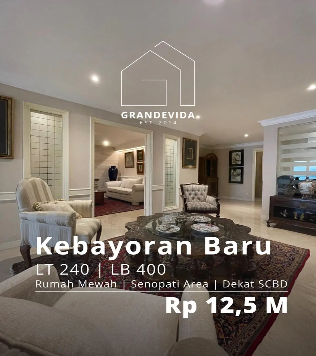 Dijual Rumah Eksklusif di Senopati, Dekat Pusat Bisnis - Rumah Jakarta Selatan