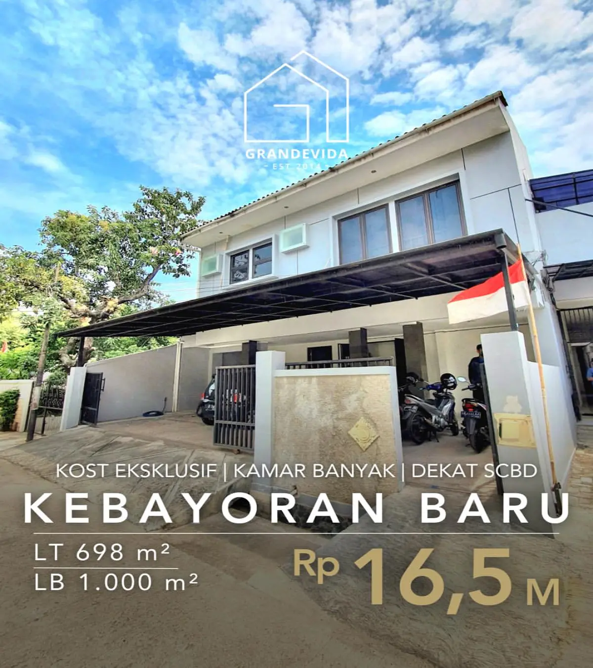 Kost Eksklusif Pulo Raya, Kebayoran Baru - Jakarta Selatan (Dijual)