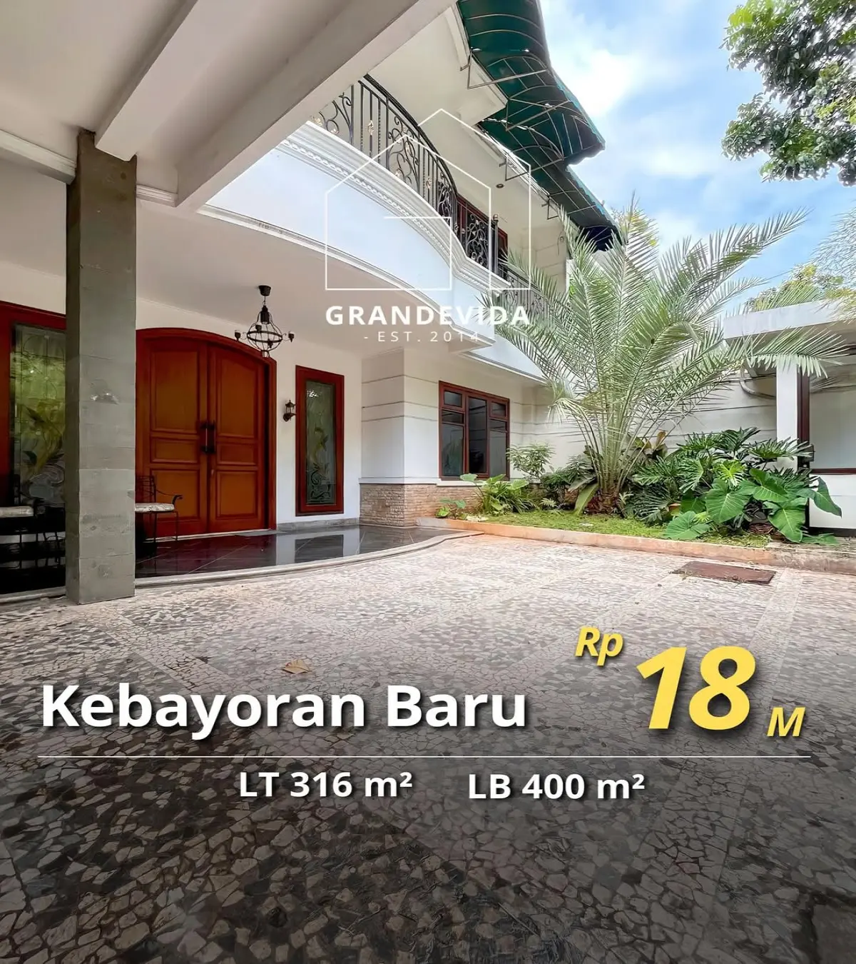 Dijual Rumah Eksklusif di Limau, Kebayoran Baru, Jakarta Selatan