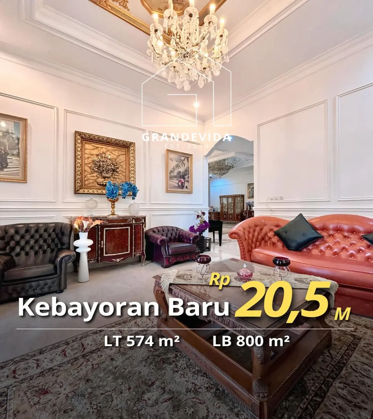 Rumah Mewah Radio Dalam, Kebayoran Baru, Jakarta Selatan - Dijual