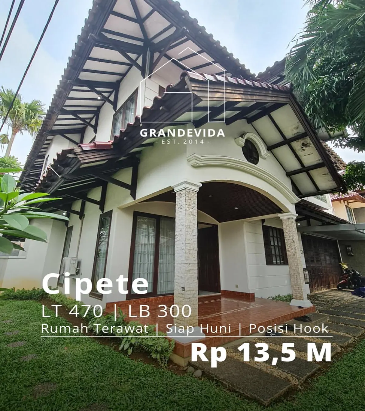 Rumah Hook Cipete Lokasi Strategis, Dijual Cepat!