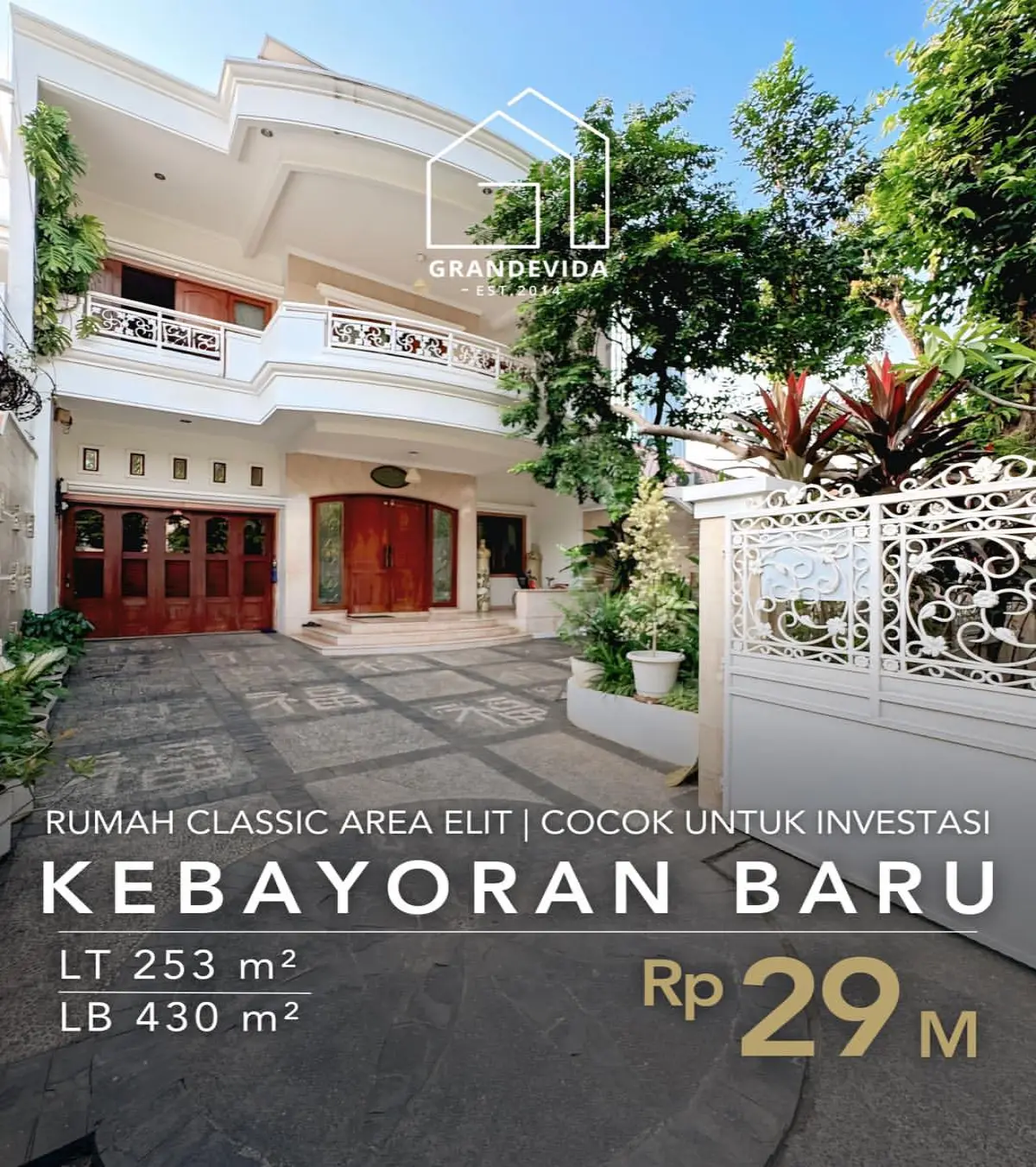 Rumah Dijual Kebayoran Baru Area Wijaya Jakarta Selatan