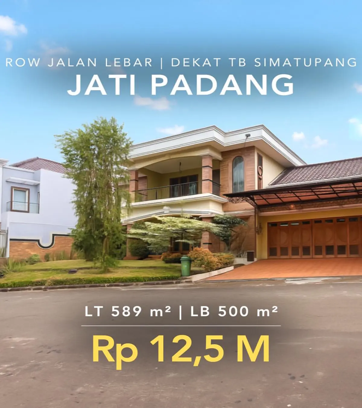 Rumah Dijual Jati padang Pasar Minggu Jakarta Selatan