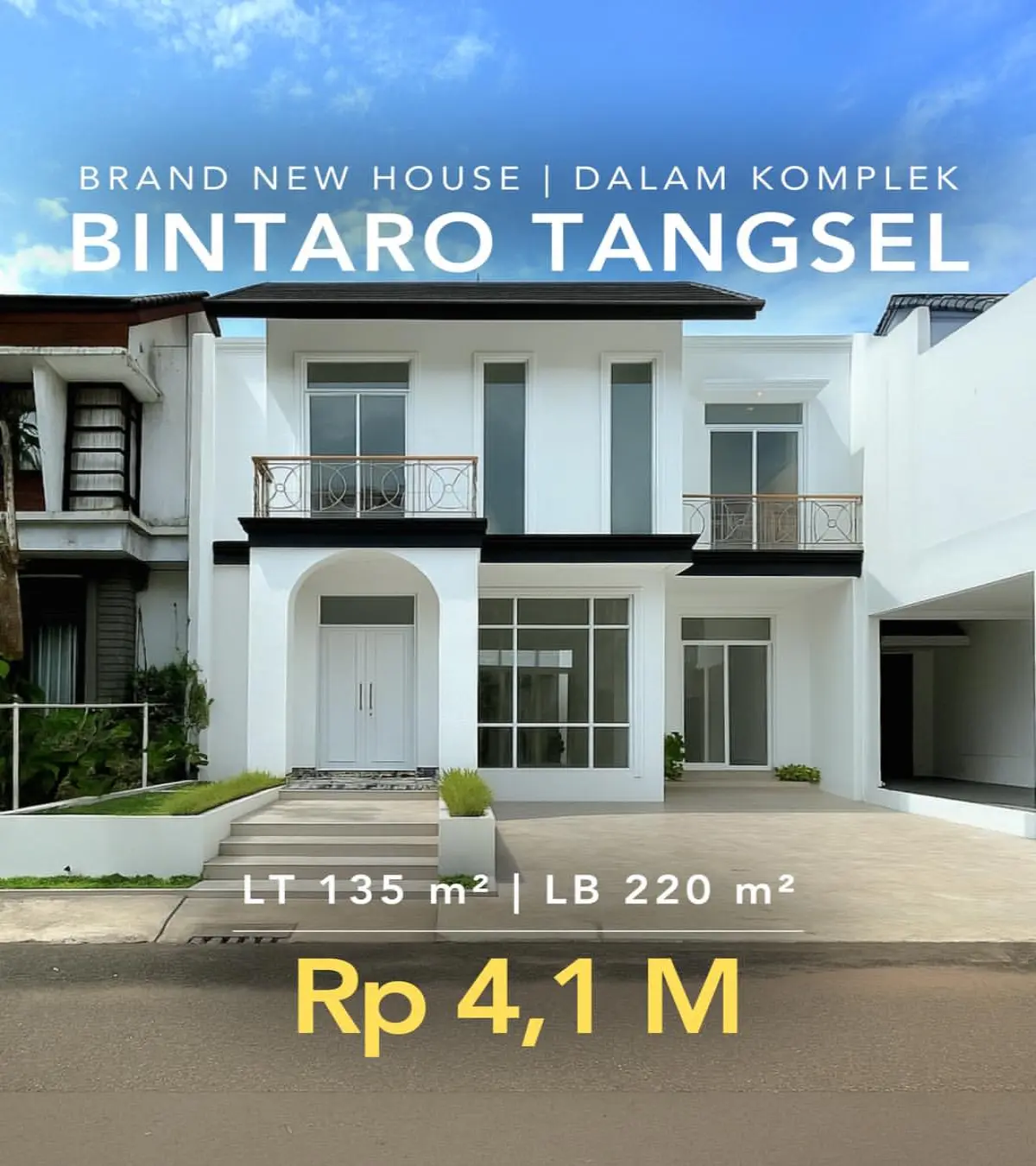Rumah Baru Bintaro jaya Tangerang Selatan Dalam Komplek