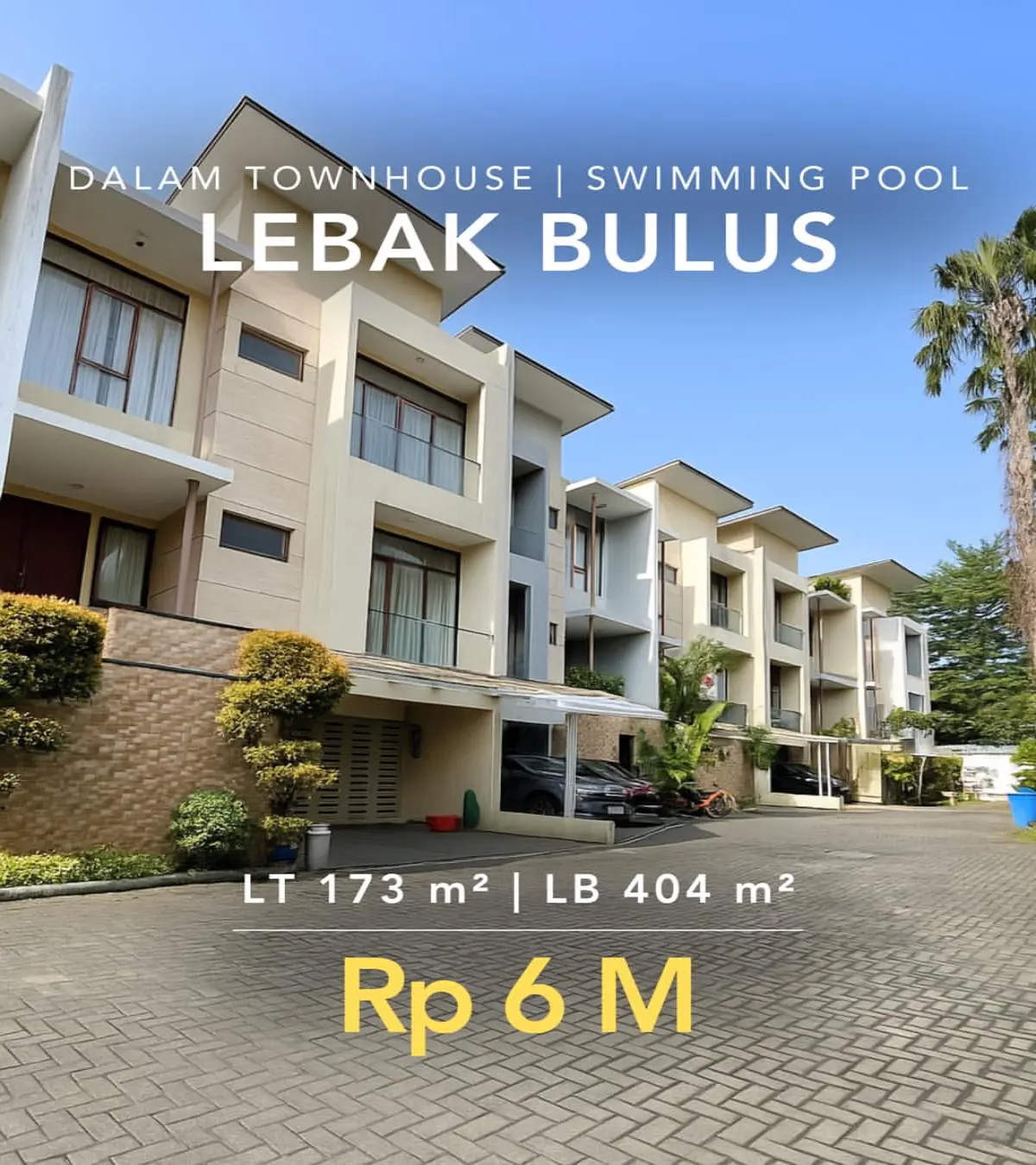 Rumah Dalam Townhouse di Lebak bulus Jakarta Selatan