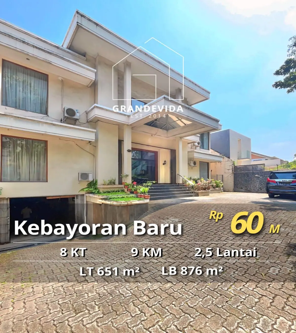 Rumah Dijual di Wijaya Kebayoran Baru Lokasi Terbaik