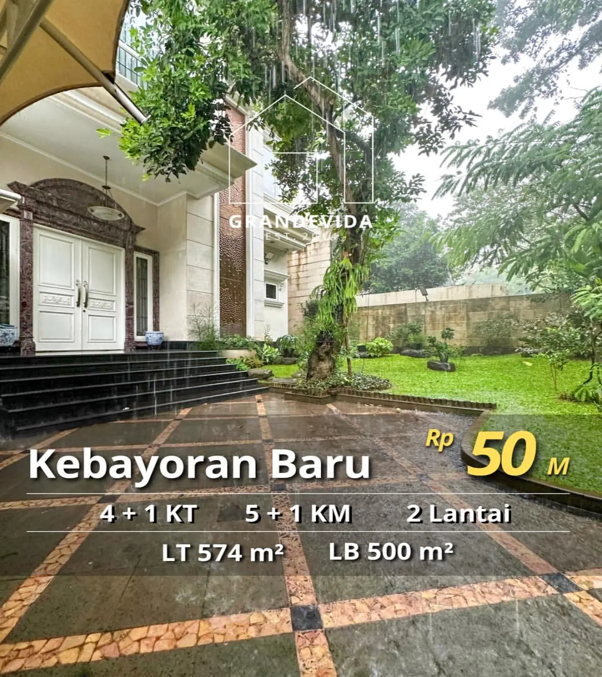 Rumah Dijual Patiunus Kebayoran Baru Jakarta Selatan