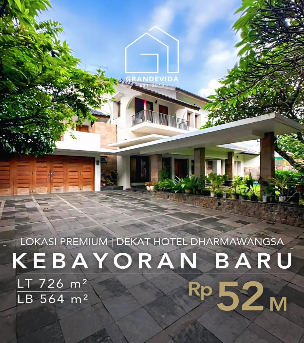 Rumah Dijual di Darmawangsa Kebayoran Baru