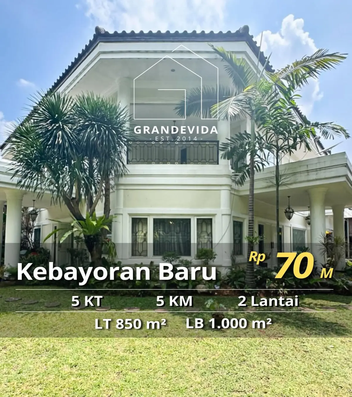 Rumah Dijual Wijaya Kebayoran Baru Lokasi Terbaik