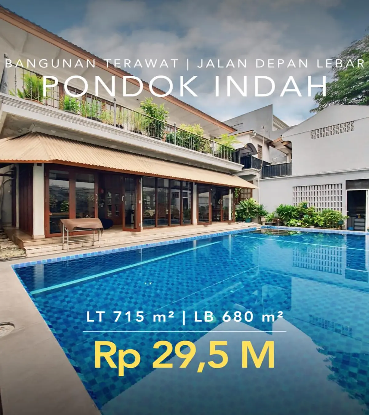 Rumah Dijual di Pondok Indah Dekat dengan Mall