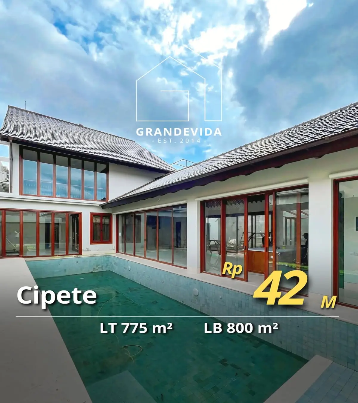 Rumah Dijual di Bunga Cempaka Cipete Jakarta Selatan