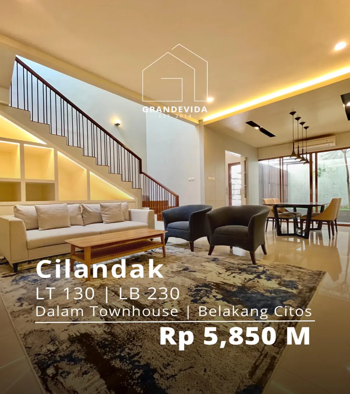 Rumah Dijual di Cilandak Dalam Komplek One Gate