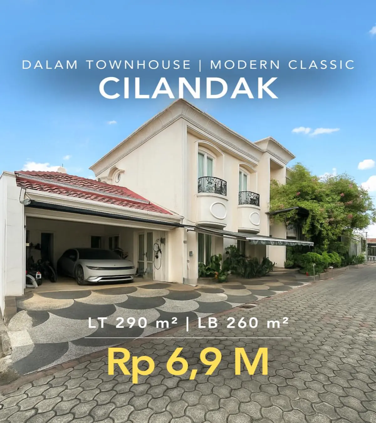 Rumah Dijual di Cilandak Dalam Townhouse Dekat CBD
