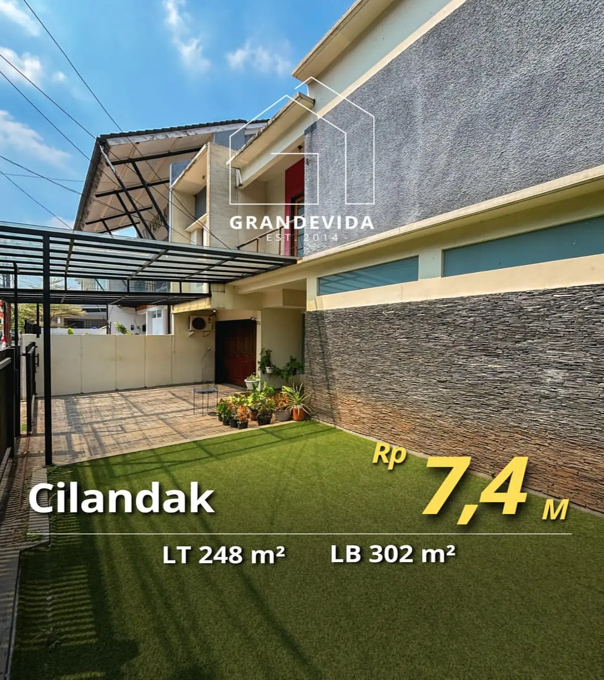 Rumah Dijual di Cilandak Jalan Depan Rumah Lebar