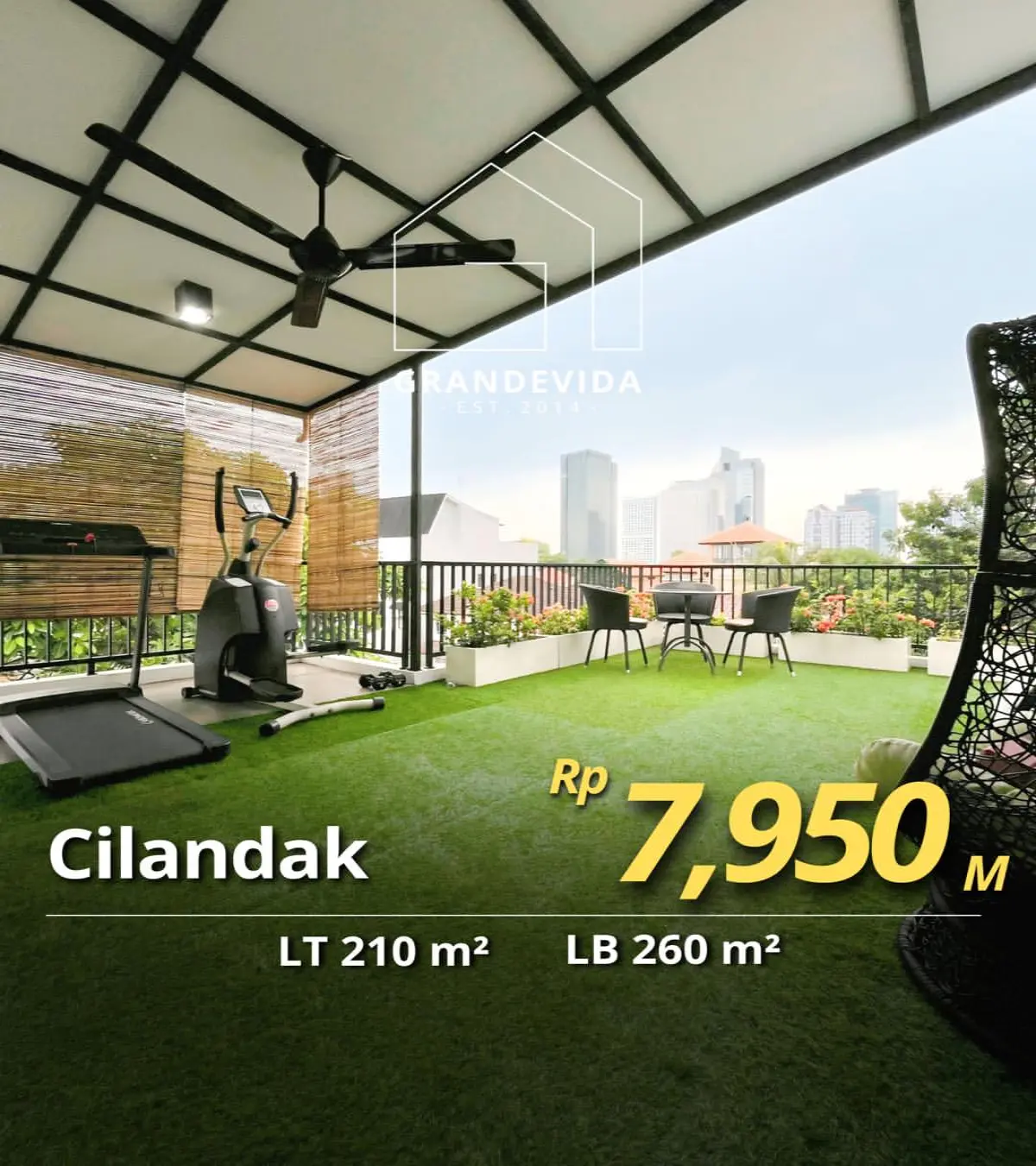 Rumah Dijual di Cilandak Rumah 3 Lantai Posisi Hook