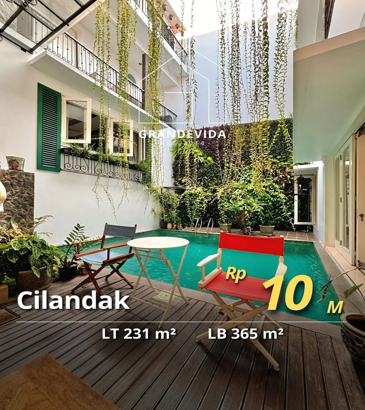 Rumah Dijual di Cilandak Dalam Townhouse Fully Furnished
