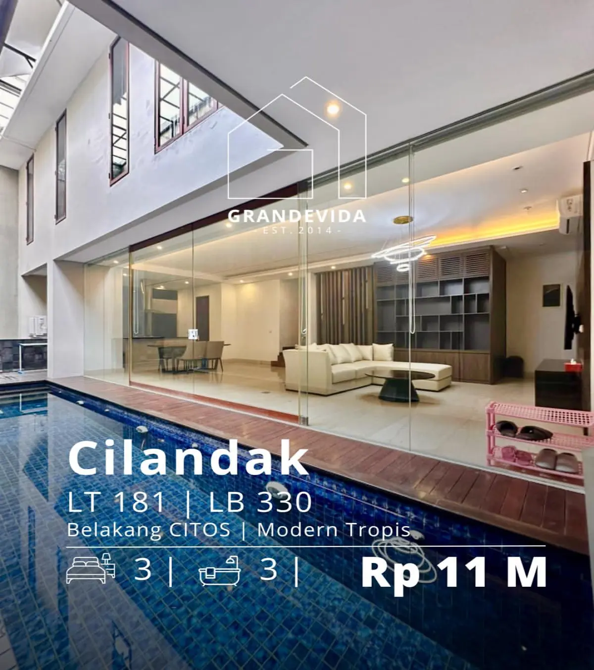 Rumah Dijual di Cilandak Tengah Dalam Townhouse