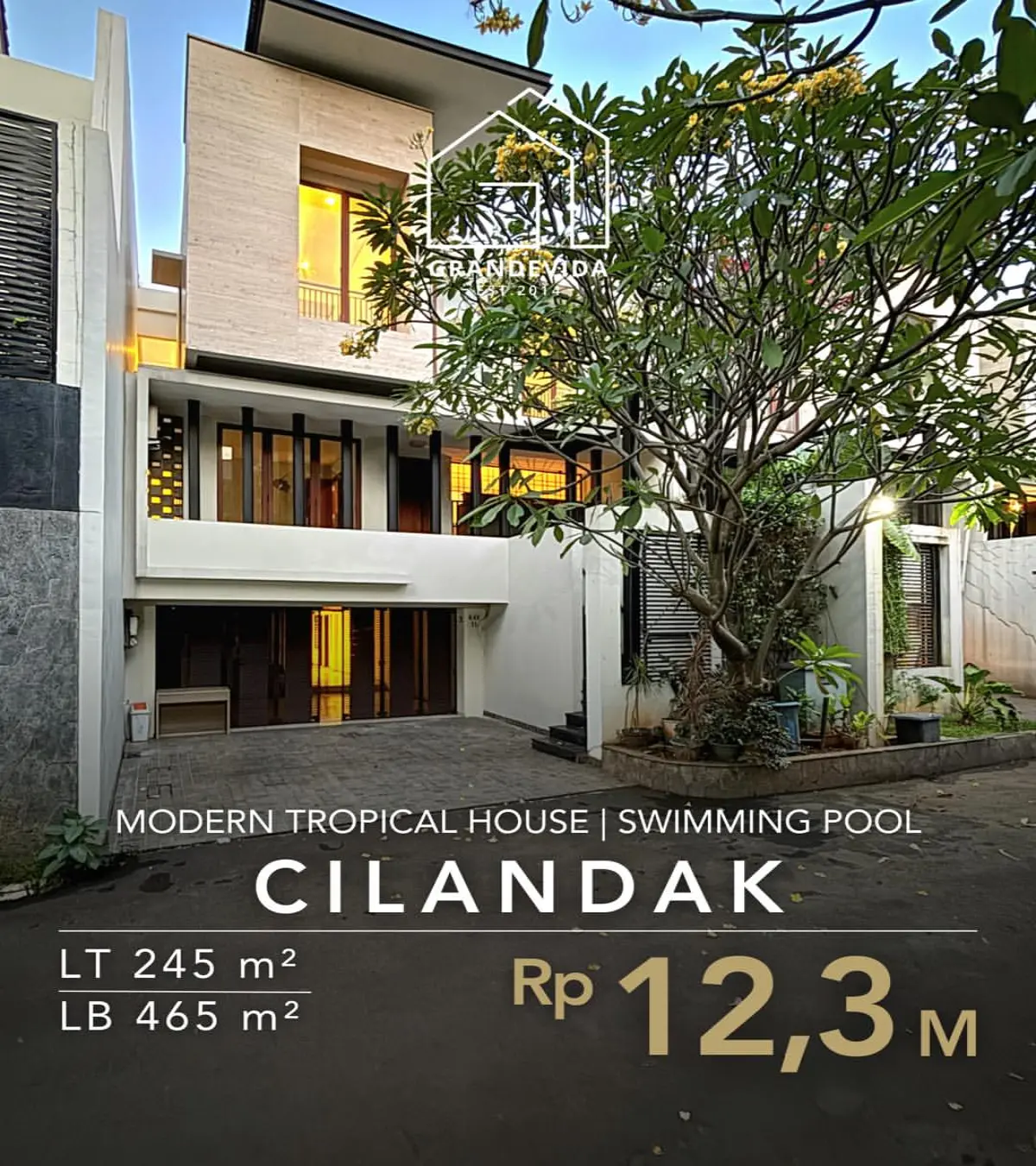 Rumah Dijual di Cilandak Modern Topical House