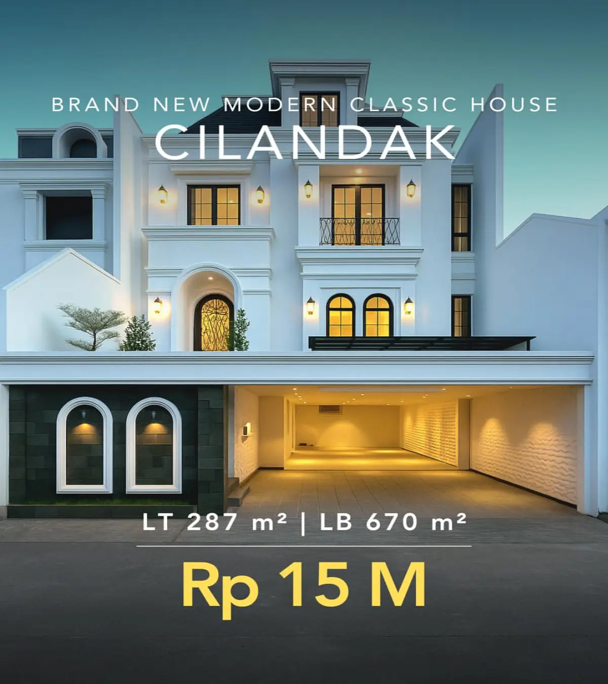 Rumah Dijual di Cilandak Rumah Baru Design Modern Classic