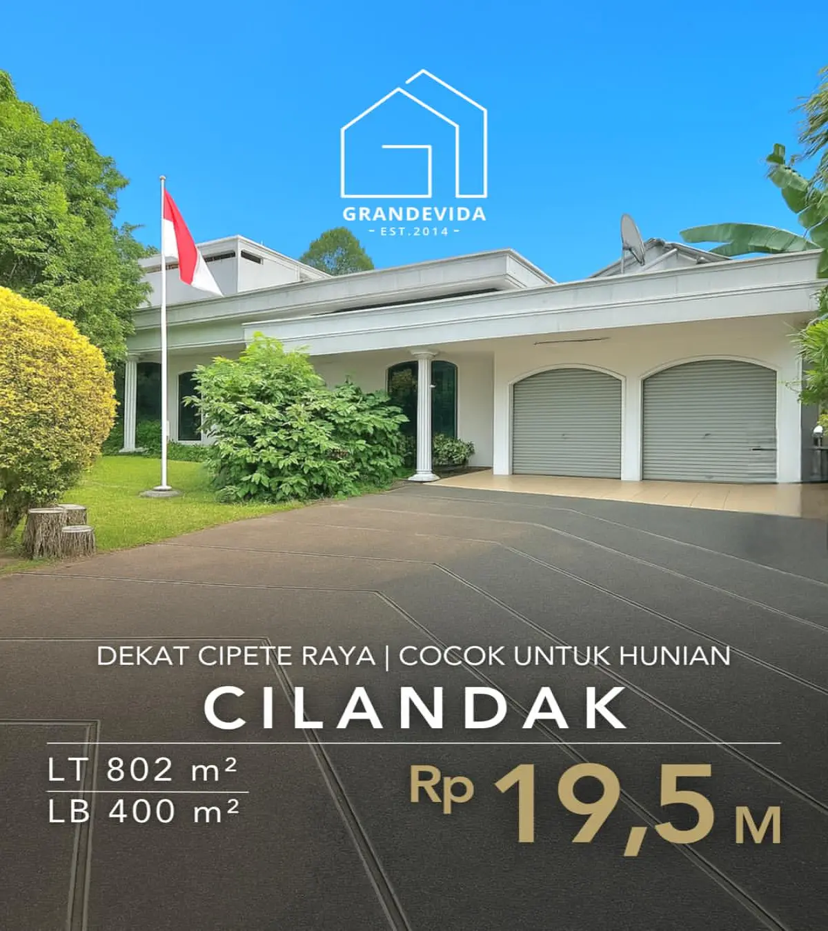 Rumah Dijual di Cilandak dekat Cipete Tanah Luas