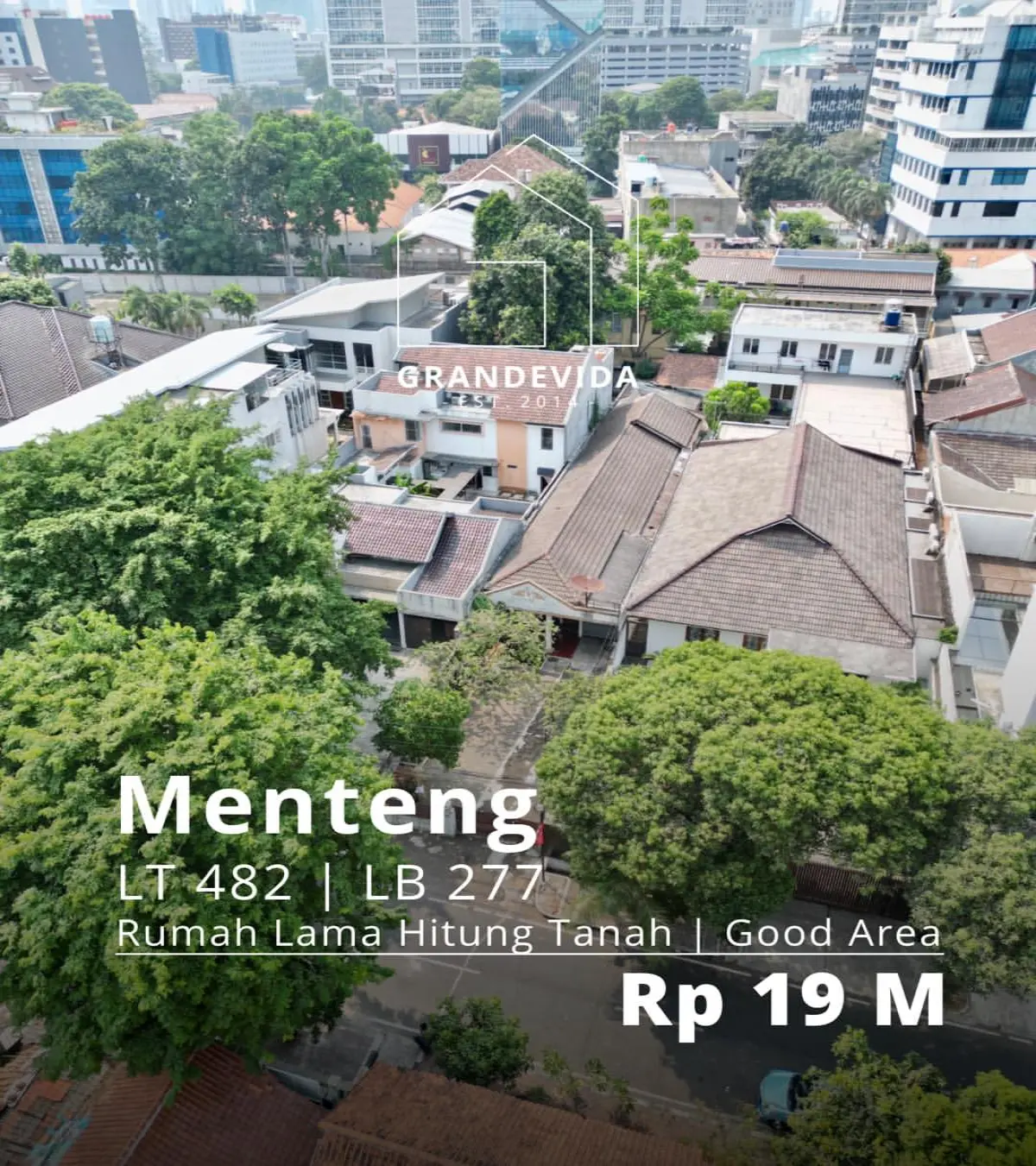 Rumah Dijual di Menteng Lokasi Terbaik