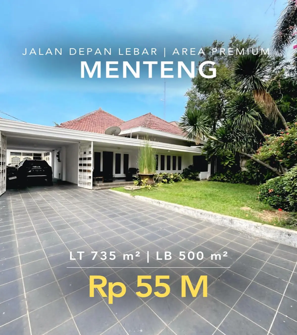 Rumah Dijual di Menteng area Premium
