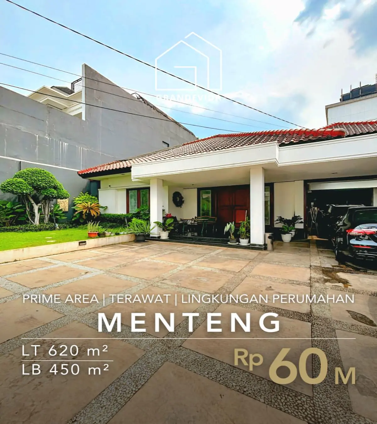 Rumah Dijual di Menteng - Rumah Satu Lantai Terawat