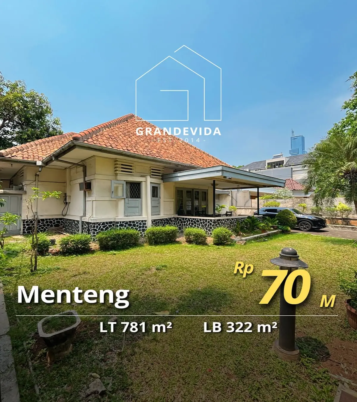 Rumah Dijual di Menteng - Rumah Lama Lokasi Terbaik