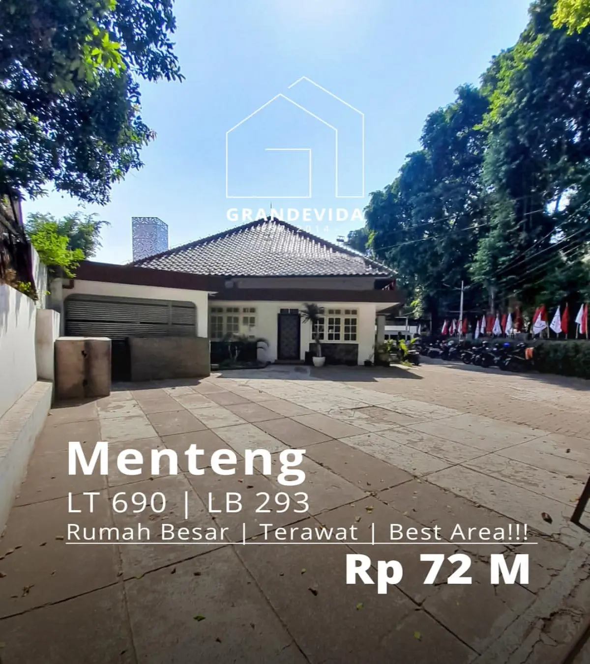 Rumah Dijual di Menteng - Lokasi Paking Strategis di Menteng Jakarta pusat