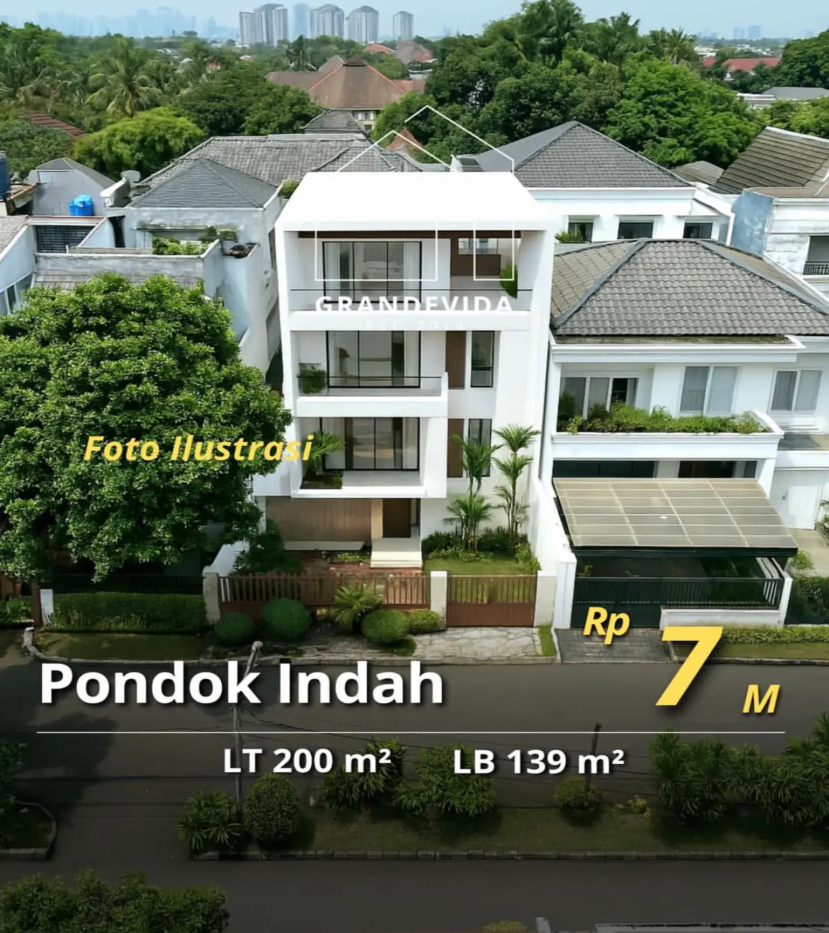 Rumah Dijual di Pondok Indah Niaga Hijau