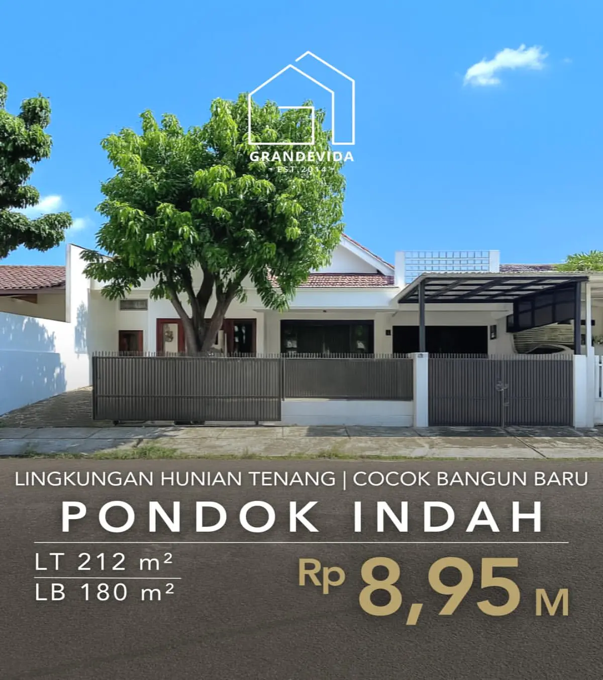 Rumah Dijual di Pondok Indah Gedung Hijau Jakarta Selatan