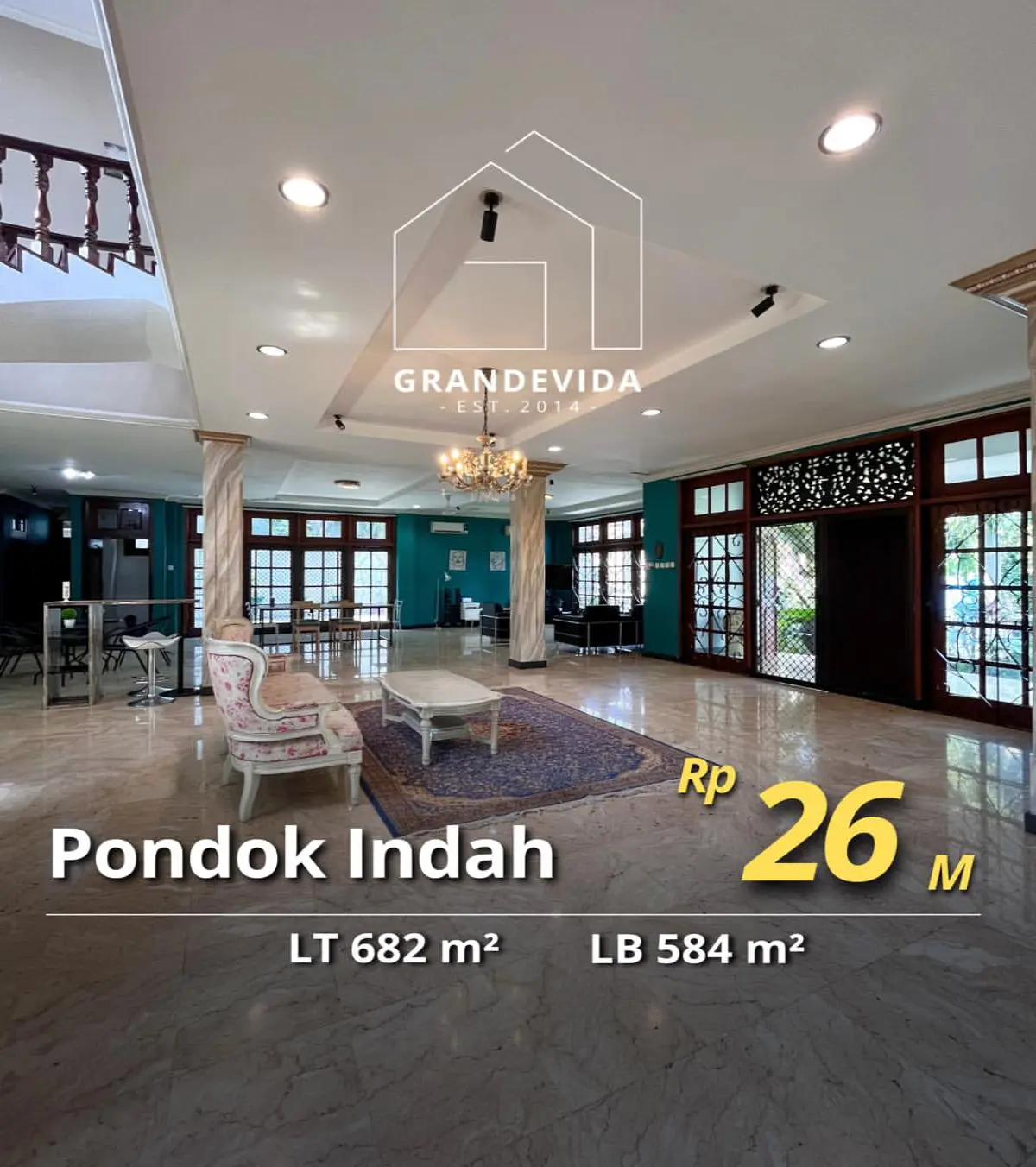 Rumah Dijual di Pondok Indah Lingkungan Asri