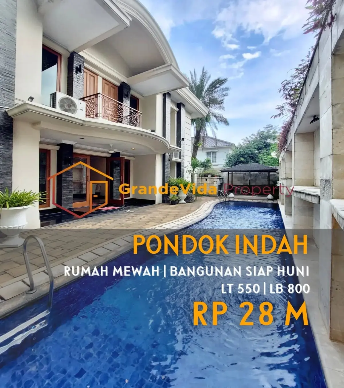 Rumah Dijual di Pondok Indah Rumah 2 Lantai Siap Huni