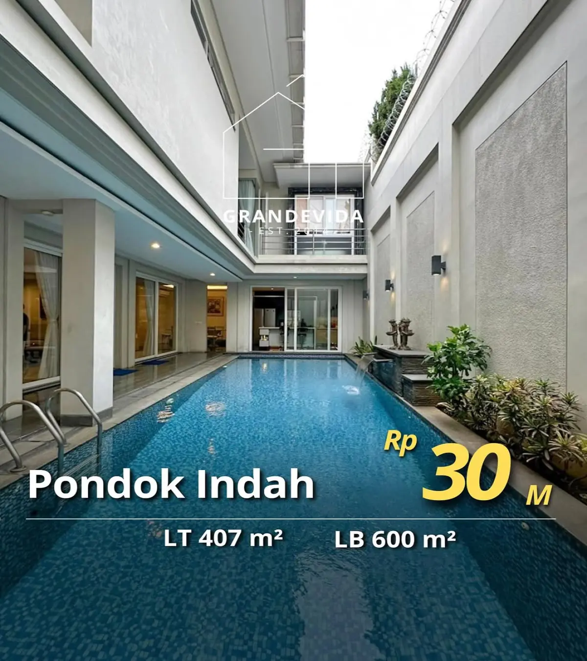Rumah Dijual di Pondok Indah Bangunan Mewah dan terawat