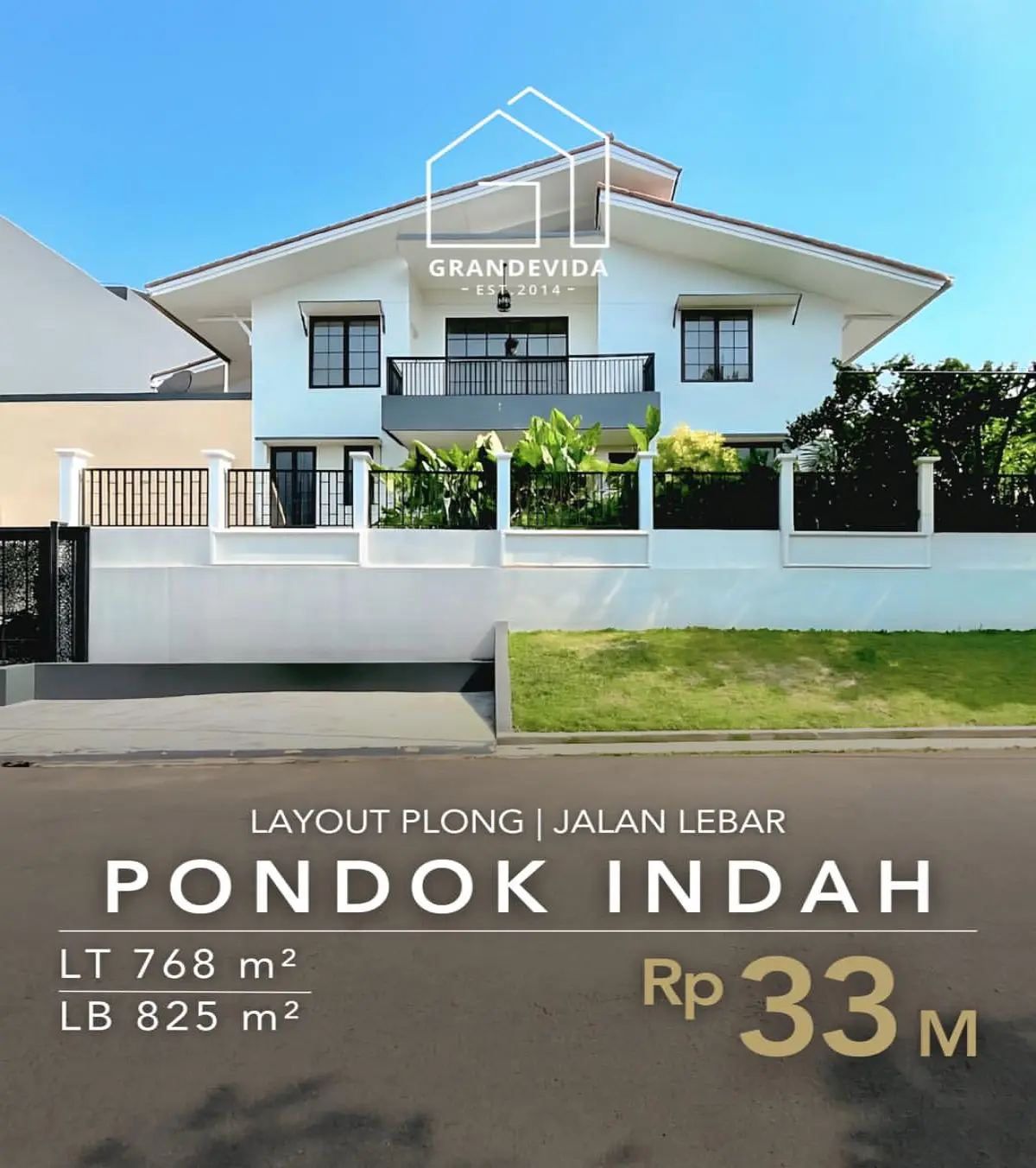 Rumah Dijual di Pondok Indah Siap Huni Halaman Luas
