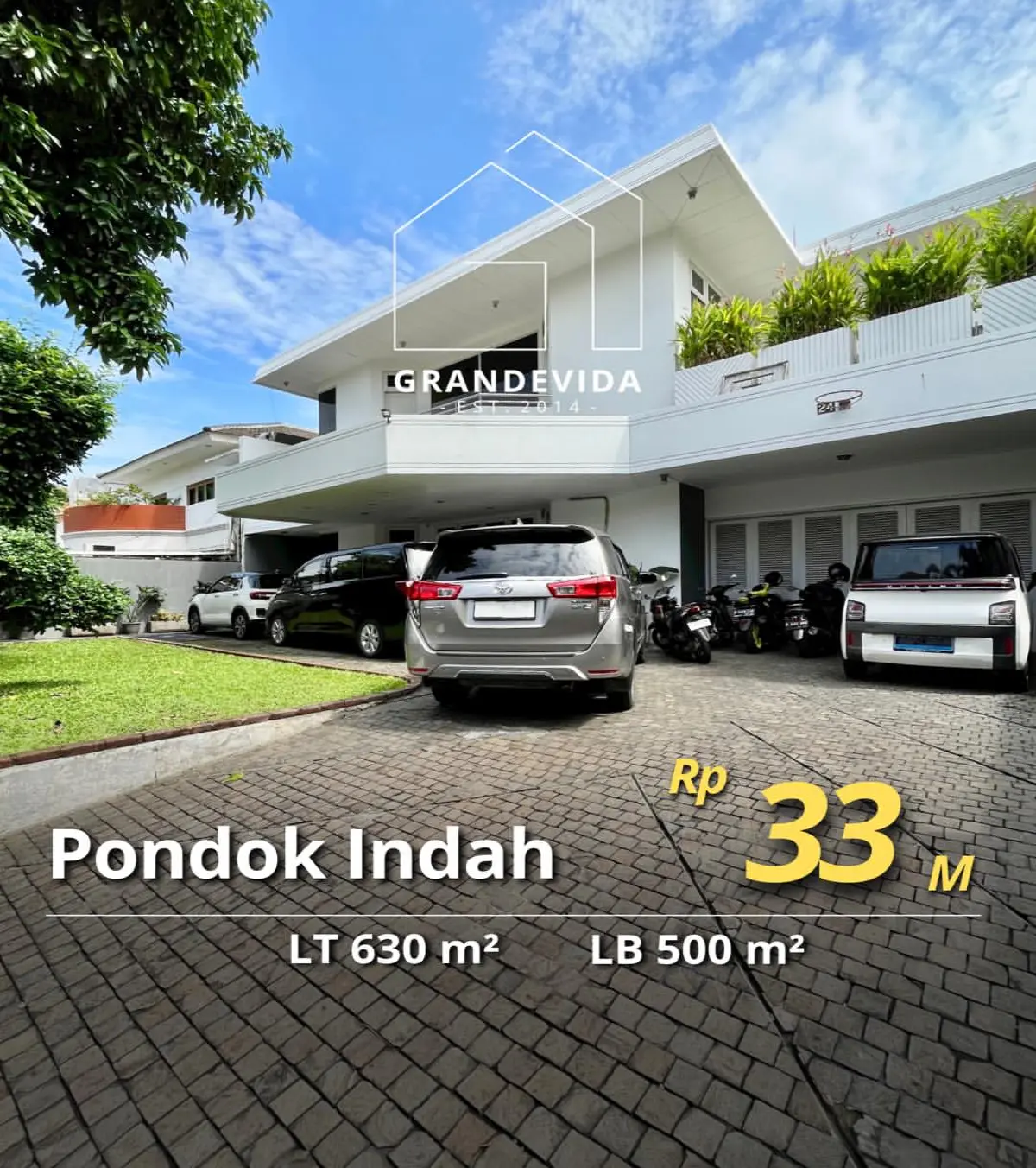 Rumah Dijual di Pondok Indah Tanah Luas Bangunan 2 Lantai