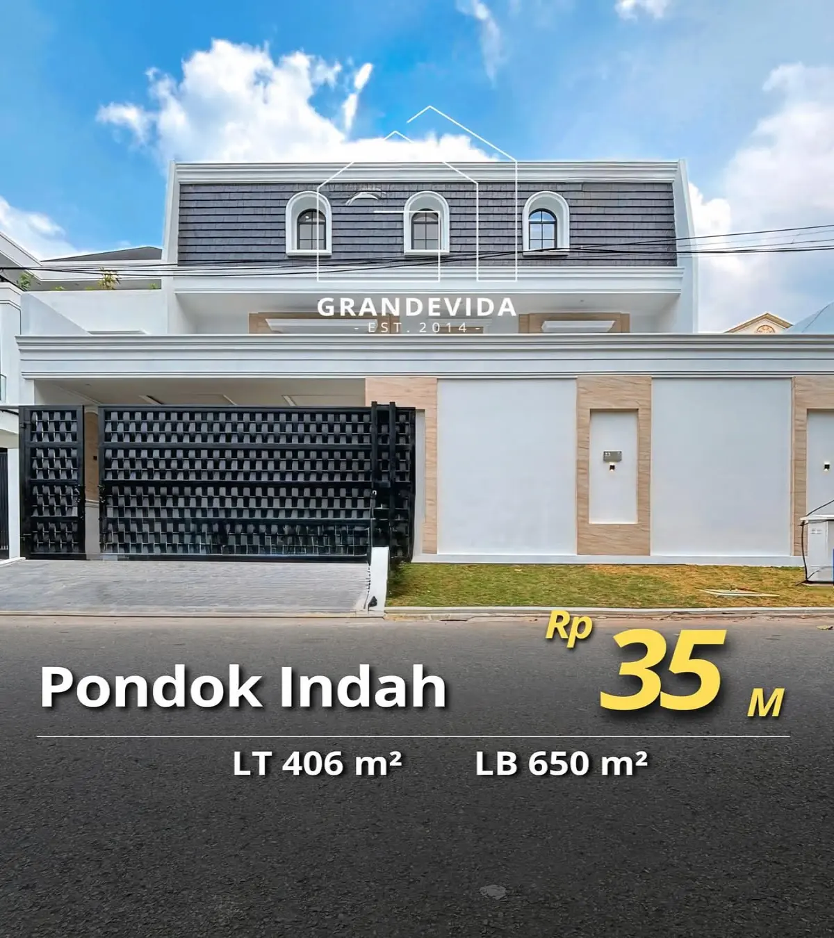 Rumah Dijual di Pondok Indah Design American Classic