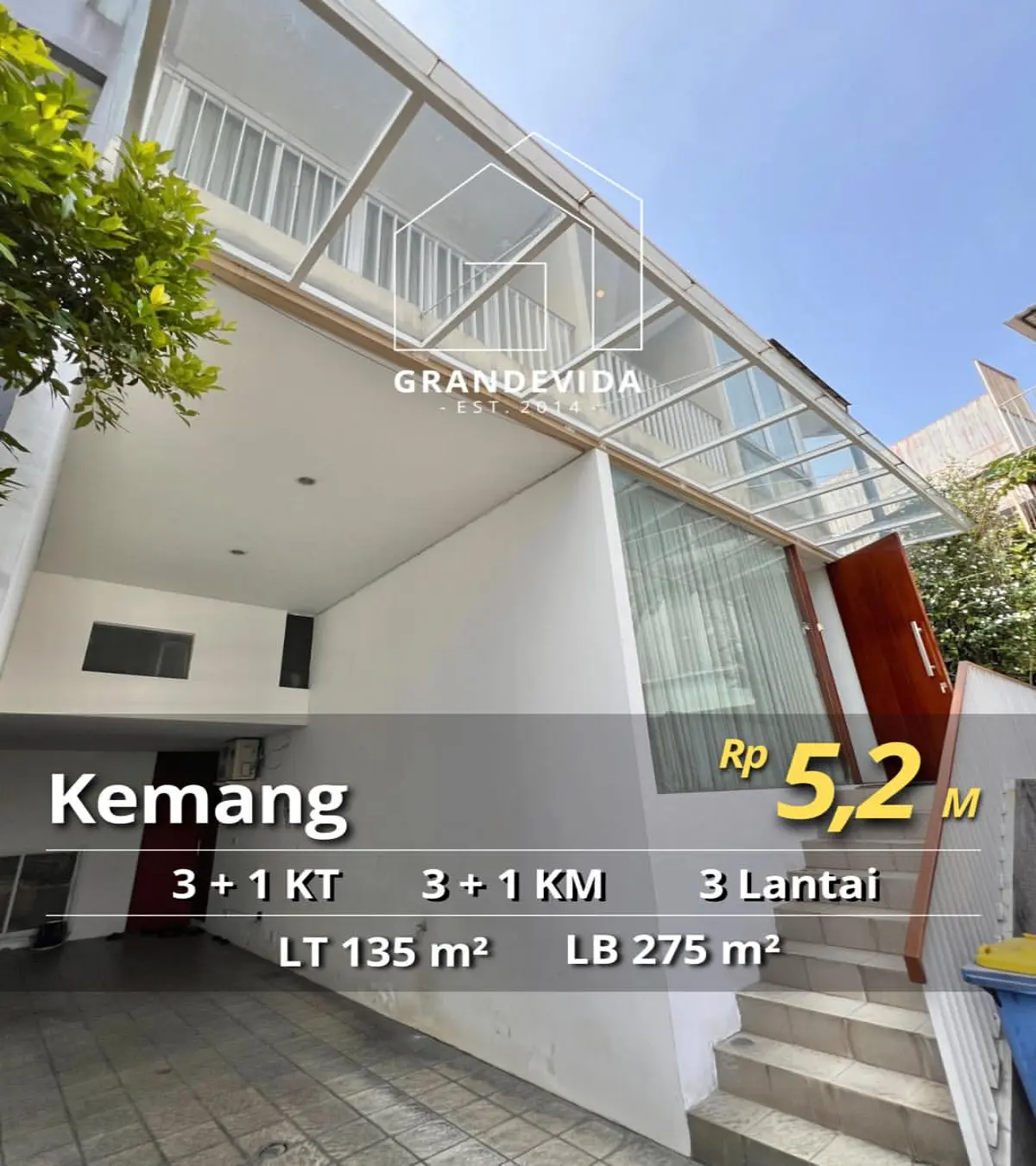 Rumah Dijual di Bungur Kemang Jakarta Selatan