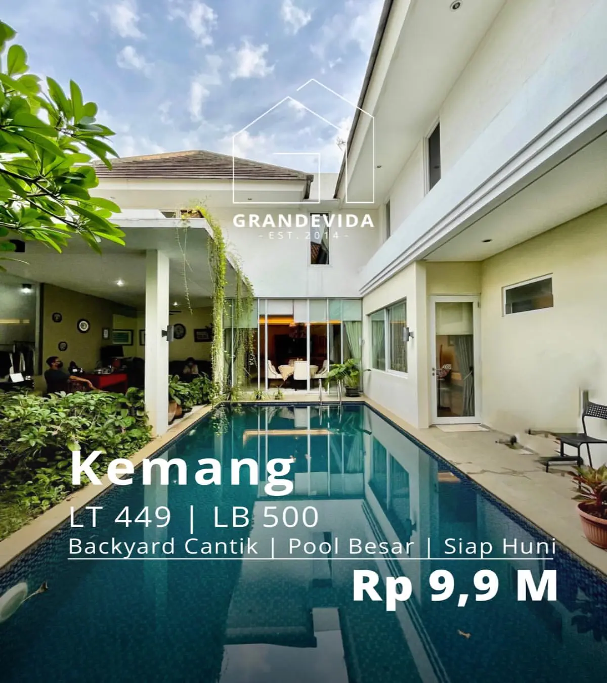 Rumah Dijual di Kemang Timur Jakarta Selatan Siap Huni
