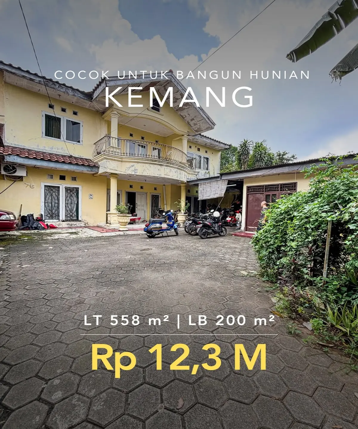 Rumah Dijual di Kemang Barat  Rumah Lama Hitung Tanah