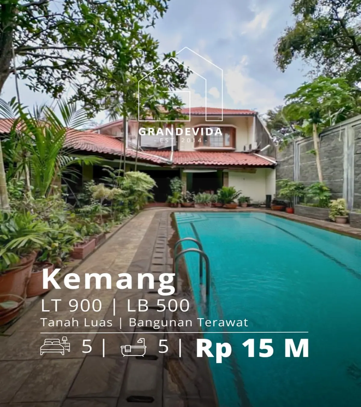 Rumah Dijual di Puri Bunga Kemang Jakarta Selatan