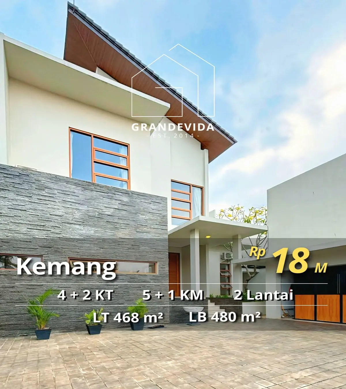 Rumah Dijual di Kemang Unit Pojok