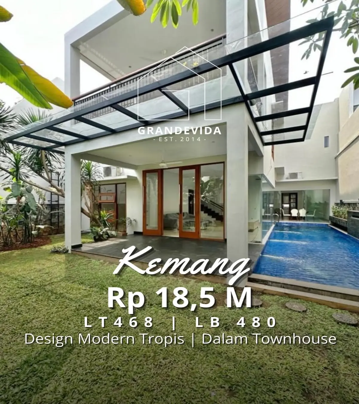 Rumah Dijual di Kemang Timur siap Huni dalam Townhouse