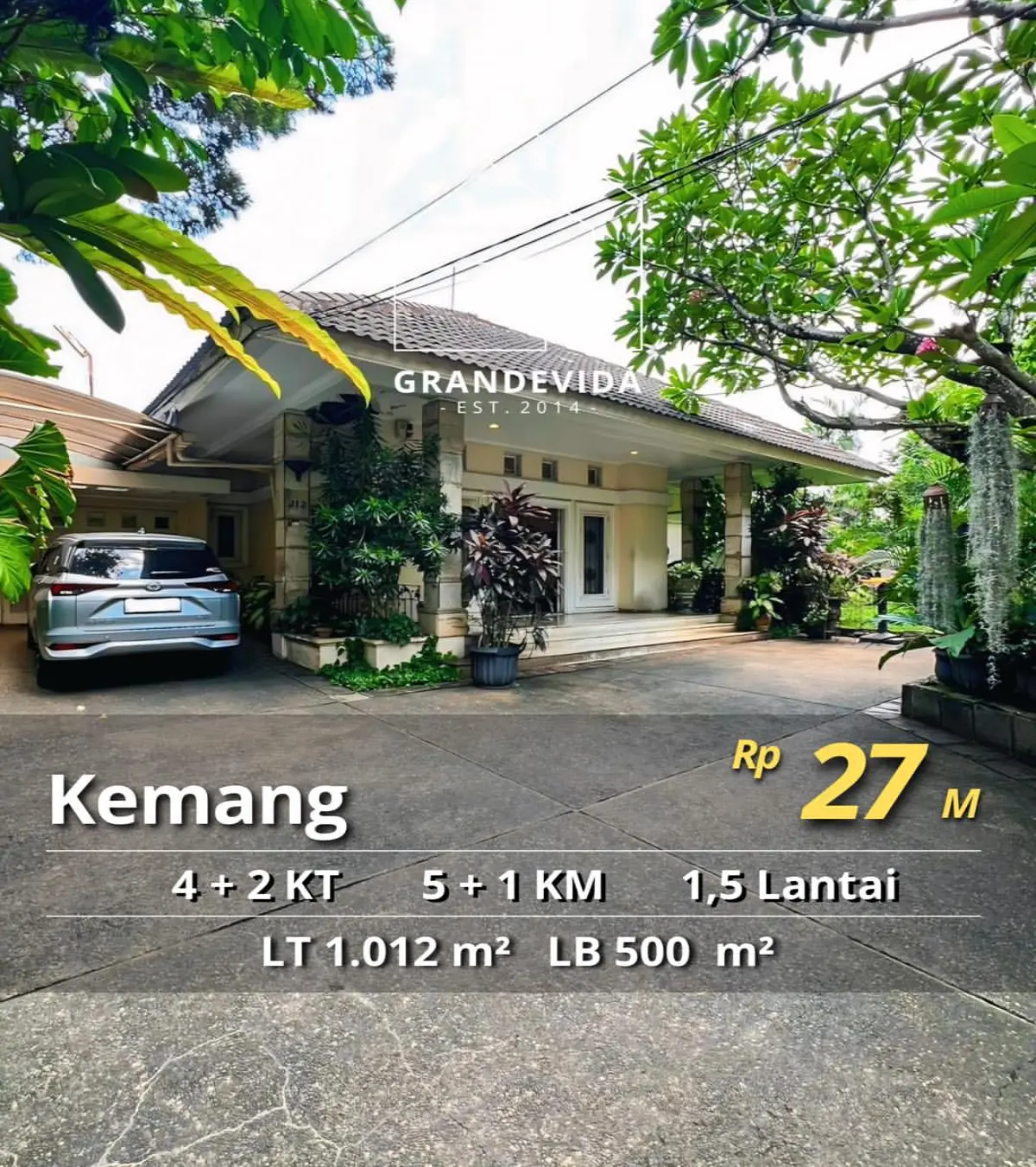 Rumah Dijual di Kemang Dalam Tanah Luas dan Bangunan Bagus