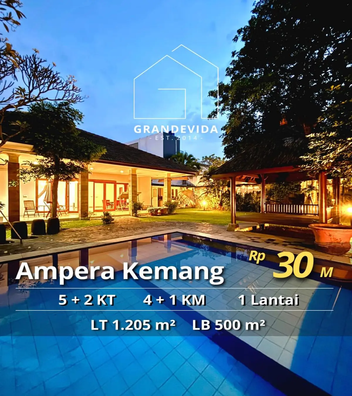 Rumah Dijual di Jeruk Purut Kemang Jakarta Selatan
