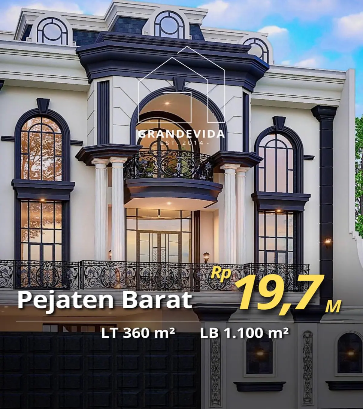 Rumah Dijual di Pejaten Luxury American Classic