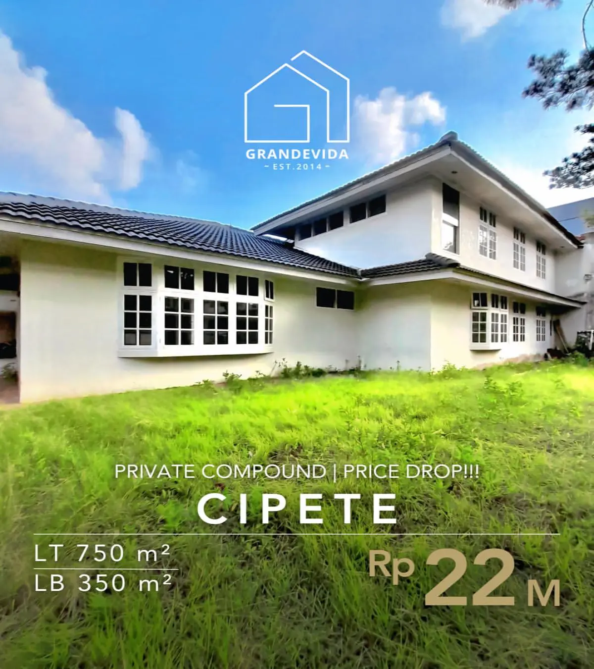 Jual Rumah Cipete - Rumah Hitung Tanah Posisi Pojok
