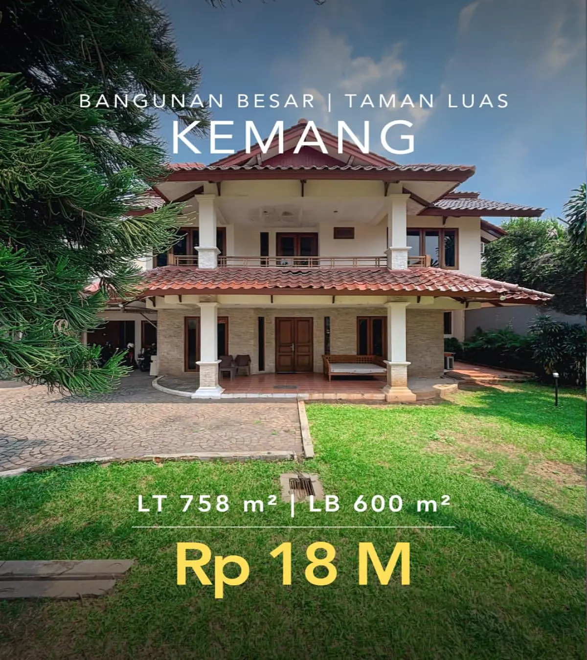 Jual Rumah Kemang Timur Jakarta Selatan Turun Harga