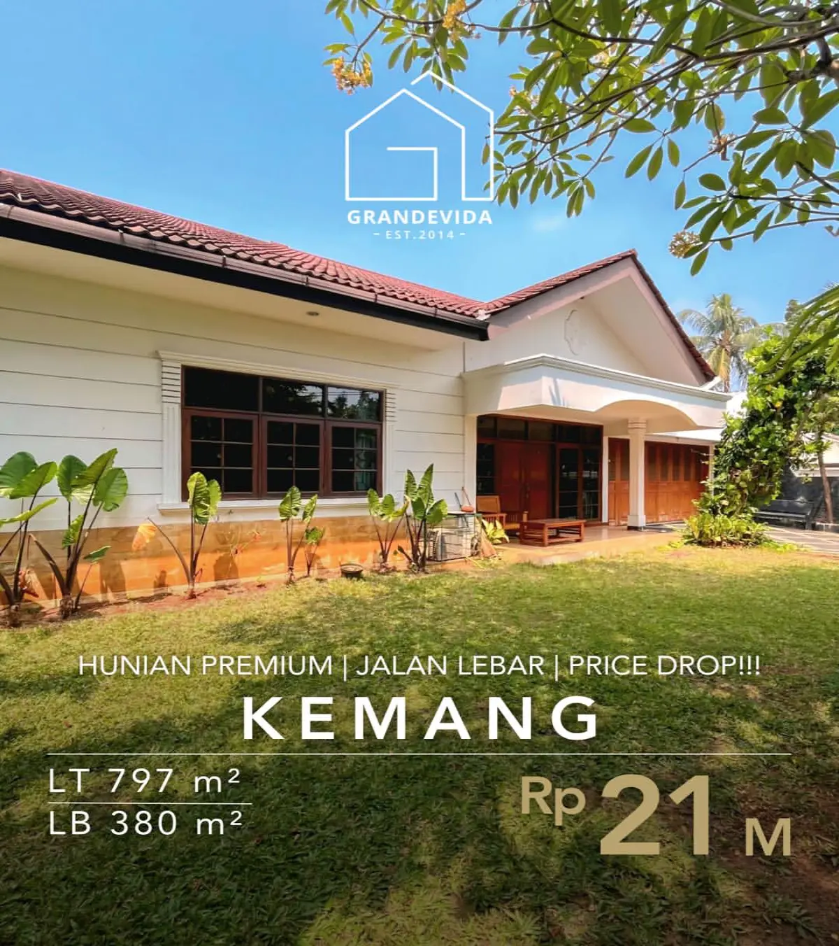 Jual Rumah Kemang Dalam Jakarta Selatan Rumah Satu Lantai Siap Huni